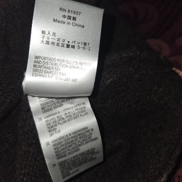 Oilily Lacey Bottom Long Sleeve Wool Blend Cardigan Sweater Woman's Size XL - Picture 11 of 11